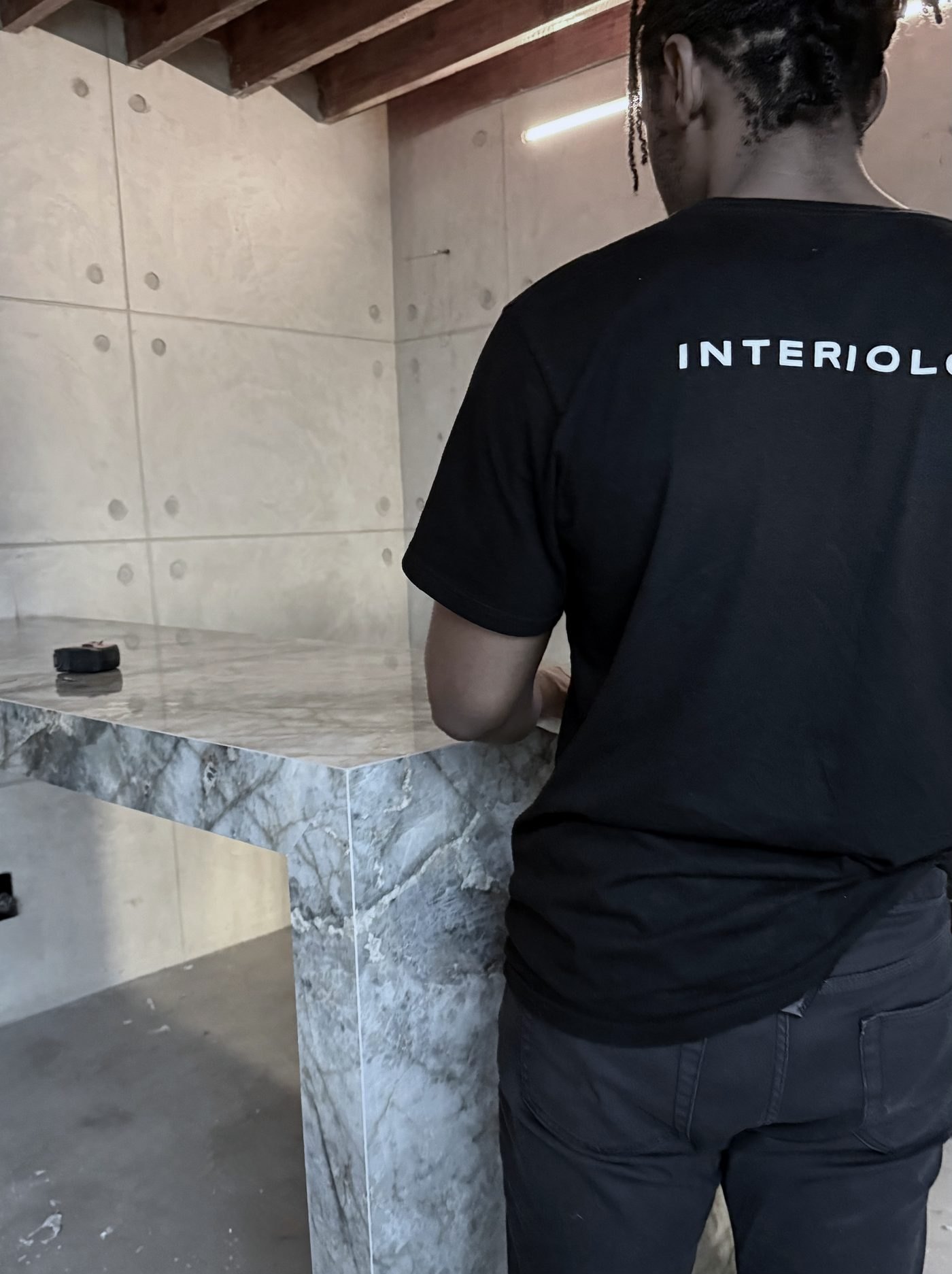 Interiology™ stone install on site